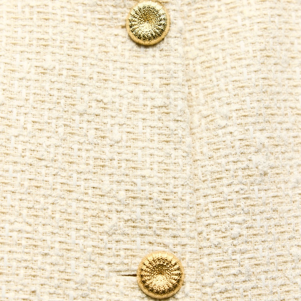 ZARA TEXTURED ROUND COLLAR BLAZER - Picture 5 of 5